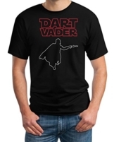 Dart Vader - Witziges Herren Dart Shirt für Darts Fans Schwarz