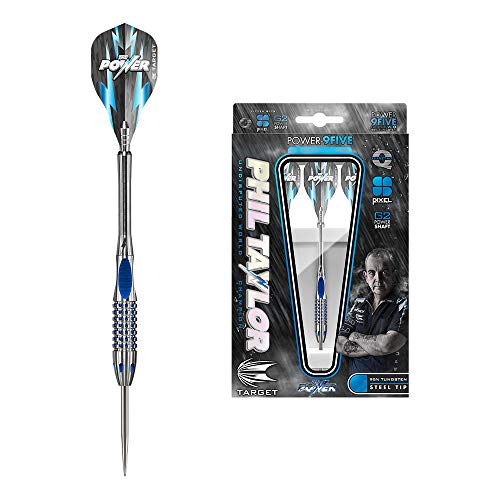 Target Darts Phil Taylor Power 9-Five Gen 6 - 95% Wolfram Steeldarts-Set Mit Swiss Point