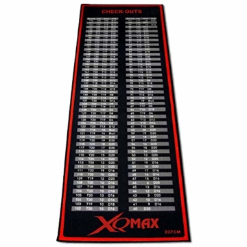 XQ-Max Turnier Dartmatte rot/schwarz Dartteppich